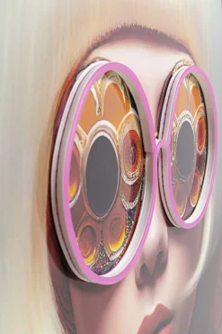Tavla Fancy Blonde Lady LED, 120x80cm - KARE Design