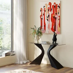 Tavla Flamingo Meeting, 90x120cm - KARE Design