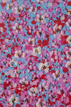 Tavla Flower Boat - Blå/Rosa, 120x160cm - KARE Design