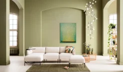 Tavla Flower Boat - Lila/Vit, 80x100cm - KARE Design