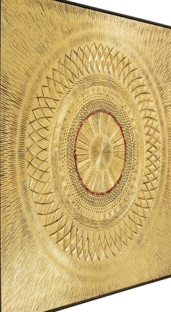 Tavla Geometric Circle Guld, 120x120cm - KARE Design