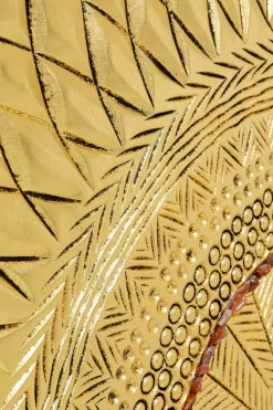 Tavla Geometric Circle Guld, 120x120cm - KARE Design