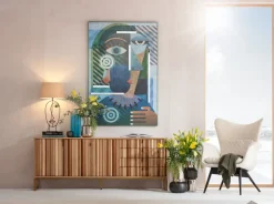 Tavla Geometric Woman - Papperskonst, 100x150cm - KARE Design