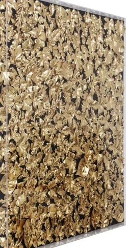 Tavla Gold Leaf - 3D i Djup Plexiram, 120x120cm - KARE Design