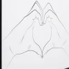 Tavla Heart Hands, 103x73cm - KARE Design