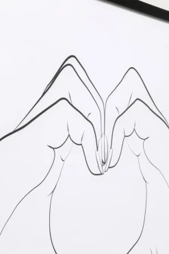 Tavla Heart Hands, 103x73cm - KARE Design