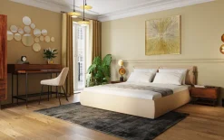 Tavla Illumino - Struktur i Matt Guldfinish, 120x120cm - KARE Design