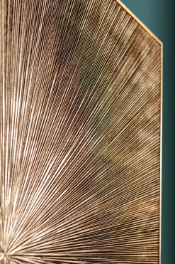 Tavla Illumino - Struktur i Matt Guldfinish, 120x120cm - KARE Design