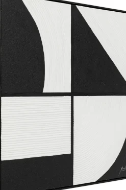 Tavla Modulo - Svart/Vit, 100x100cm - KARE Design