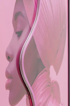 Tavla Pink Woman LED, 80x80cm - KARE Design