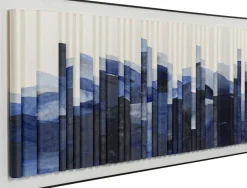 Tavla Shadow Skyline - Blå, 160x60cm - KARE Design