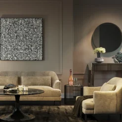 Tavla Silver Flower, 100x100cm - KARE Design