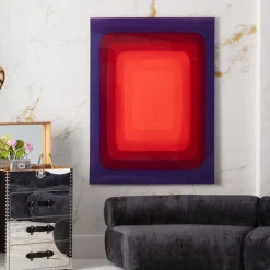 Tavla Tendency Red - Canvas, 120x160cm - KARE Design