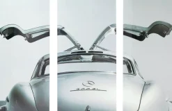 Tavla Triptychon Oldtimer Back 240x160cm - KARE Design