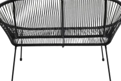 Trädgårdsbänk Acapulco - Svart, 121cm - KARE Design