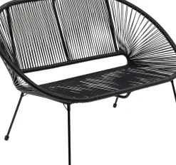 Trädgårdsbänk Acapulco - Svart, 121cm - KARE Design
