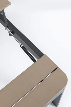 Trädgårdsbord Happy Day - Höjbart soffbord, Svart/Trä - KARE Design