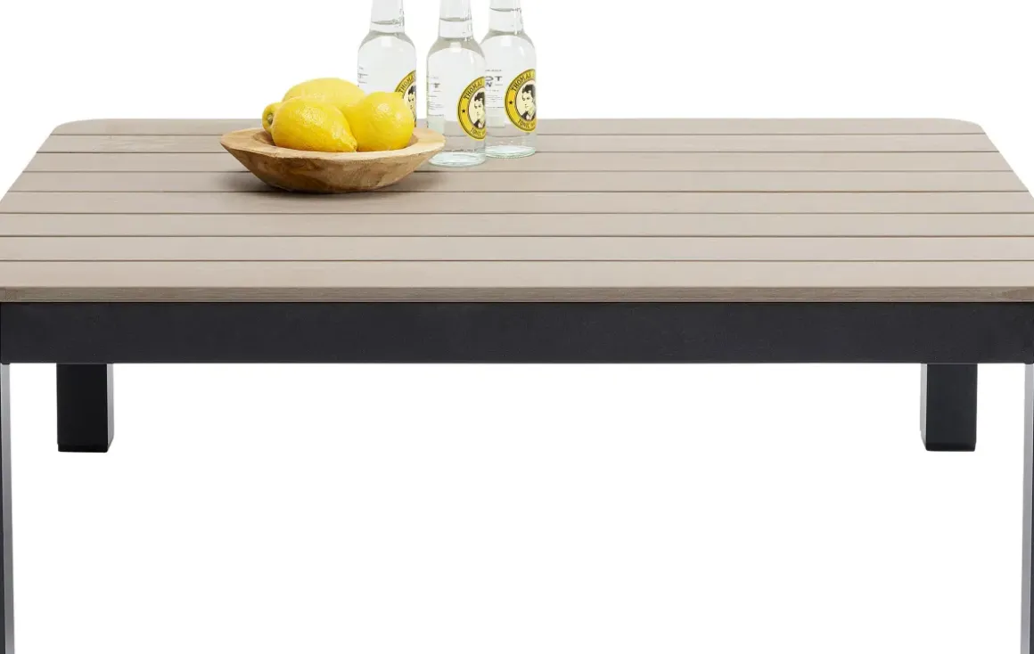 Trädgårdsbord Happy Day - Höjbart soffbord, Svart/Trä - KARE Design