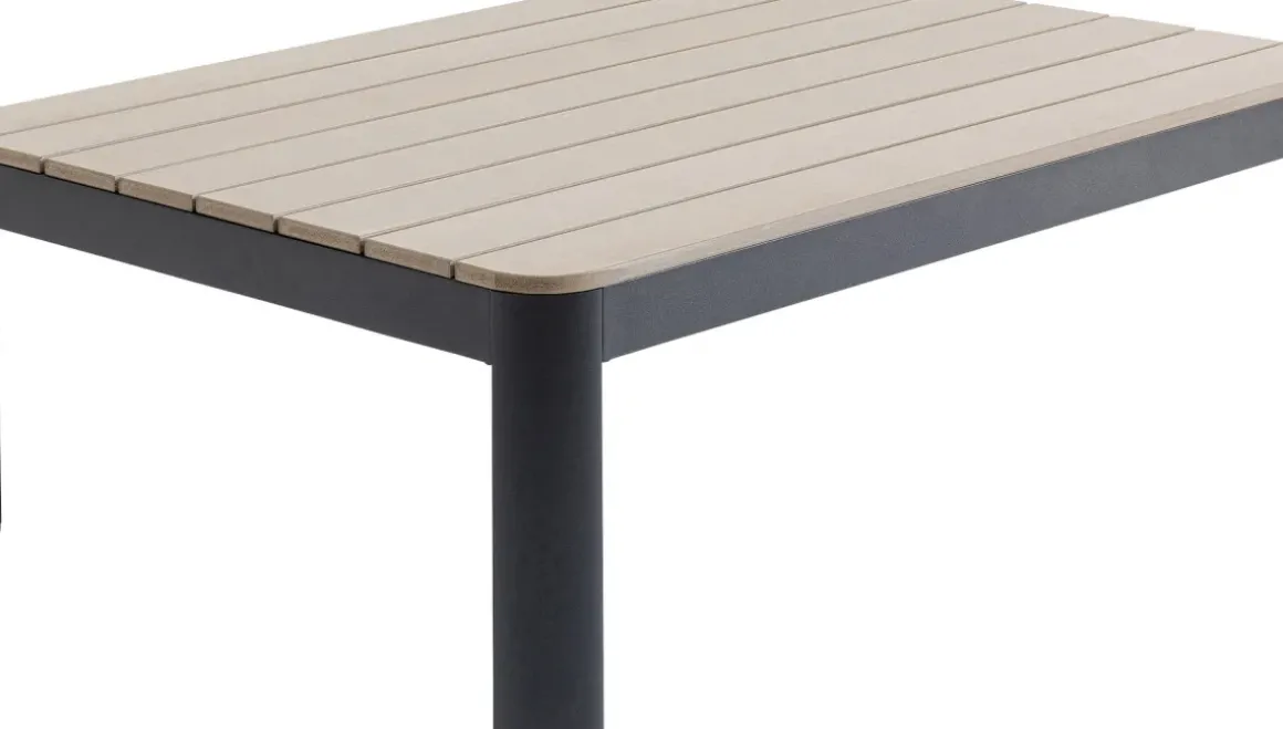 Trädgårdsbord Happy Day - Höjbart soffbord, Svart/Trä - KARE Design