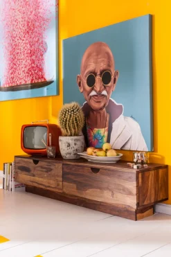 TV-Bänk Authentico - Massivt Trä, 35x159cm - KARE Design