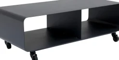 Tv-Bänk Lounge på Hjul - Grafitgrå, 30x90cm - KARE Design