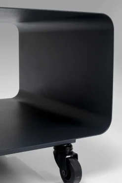 Tv-Bänk Lounge på Hjul - Grafitgrå, 30x90cm - KARE Design