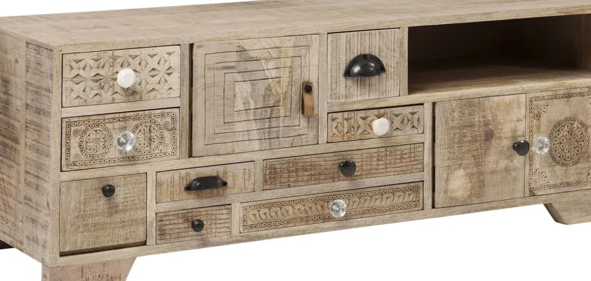 TV-Bänk Puro - Ljust Trä, 45x125cm - KARE Design