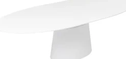 Utdragbart Bord Benvenuto - Ovalt Bord Vit, 200-250x110cm - KARE Design