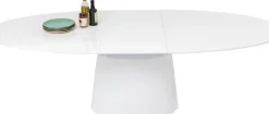 Utdragbart Bord Benvenuto - Ovalt Bord Vit, 200-250x110cm - KARE Design