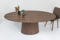 Utdragbart Bord Benvenuto - Ovalt Bord Valnöt, 200-250x110cm - KARE Design