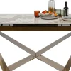 Utdragbart Bord Connesso - Mässing, 200(+60)x100cm - KARE Design