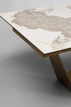 Utdragbart Bord Connesso - Mässing, 200(+60)x100cm - KARE Design