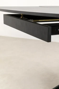 Utdragbart Bord Twist - Svart, 120(30+30)x90cm - KARE Design