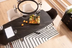 Utdragbart Bord Twist - Svart, 120(30+30)x90cm - KARE Design