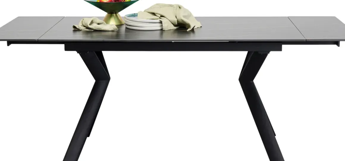 Utdragbart Bord Xenia - Svart, 140(30+30)x80cm - KARE Design