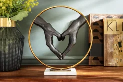 Vas Barfly Blågrå - Glasvas med Dekorativ Mässing - KARE Design