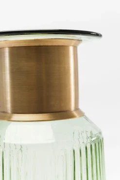 Vas Barfly Grön - Glasvas med Dekorativ Mässing - KARE Design