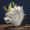 Vas Ginkgo - Vas och Skulptur i Vit/Guld, 45cm - KARE Design