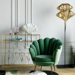 Vas Ginkgo - Vas och Skulptur i Vit/Guld, 45cm - KARE Design