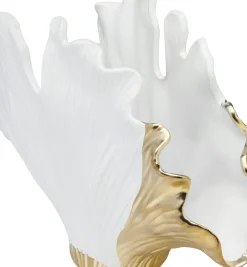 Vas Ginkgo - Vas och Skulptur i Vit/Guld, 45cm - KARE Design