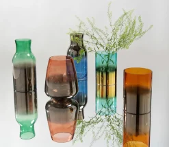 Vas Glow - Röd, Handgjord, 23cm - KARE Design