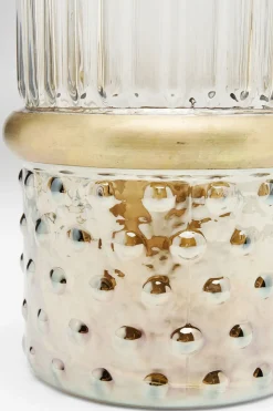 Vas LA - Cylinderformad vas i Glas/Guld, 32cm - KARE Design