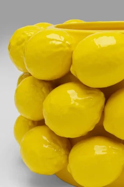 Vas Lemon Juice - Citroner, Gul, 19cm - KARE Design