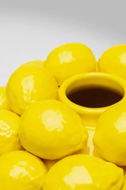 Vas Lemon Juice - Citroner, Gul, 40cm - KARE Design