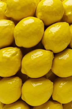 Vas Lemon Juice - Citroner, Gul, 40cm - KARE Design