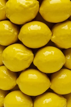 Vas Lemon Juice - Citroner, Gul, 43cm - KARE Design