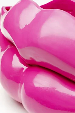 Vas Lips Rosa - Handmålad Unik dekorvas - KARE Design