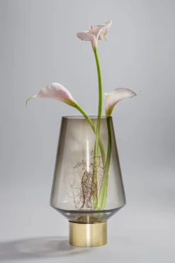 Vas Noble Ring - i Brun Tonat Glas, Ø24cm - KARE Design