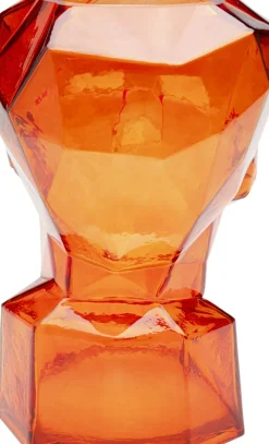 Vas Prisma Face - Orange, 30cm - KARE Design