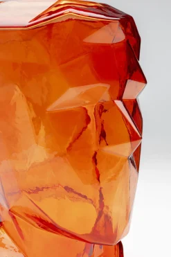 Vas Prisma Face - Orange, 30cm - KARE Design